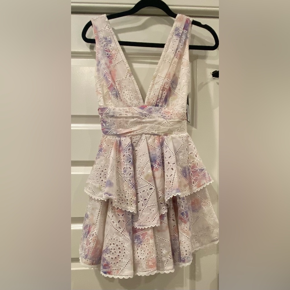 Gianni Bini Multi-color Ruffle Dress